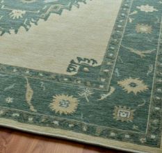 Minimalist Handknotted Wool Rug